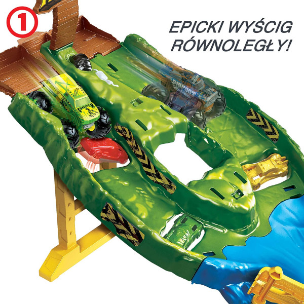 Трек Хот Вілс Монстер тракс Божевільна гонка Hot Wheels Monster Trucks Wreckin Raceway (HGV12/HJG32)