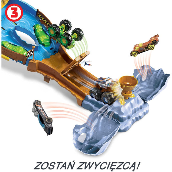 Трек Хот Вілс Монстер тракс Божевільна гонка Hot Wheels Monster Trucks Wreckin Raceway (HGV12/HJG32)
