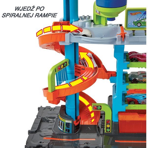 Ігровий набір Хот Вілс Мегавежа Автомийка Hot Wheels City Mega Tower Car Wash (HDP05)