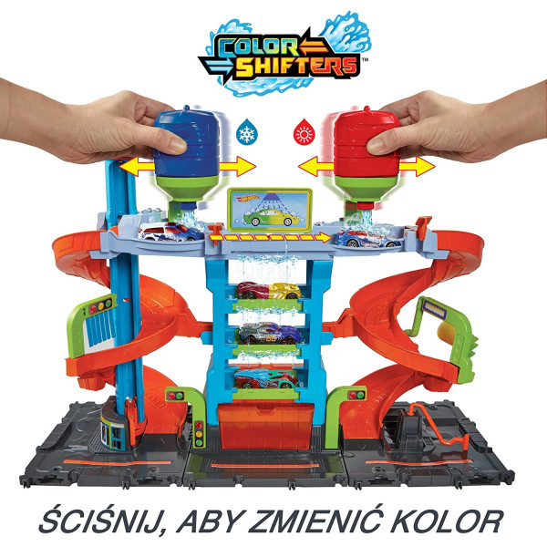 Ігровий набір Хот Вілс Мегавежа Автомийка Hot Wheels City Mega Tower Car Wash (HDP05)