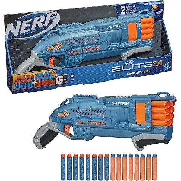 Бластер Нерф Еліт Наглядач Nerf Elite 2.0 Warden DB-8 Blaster Hasbro (E9959)