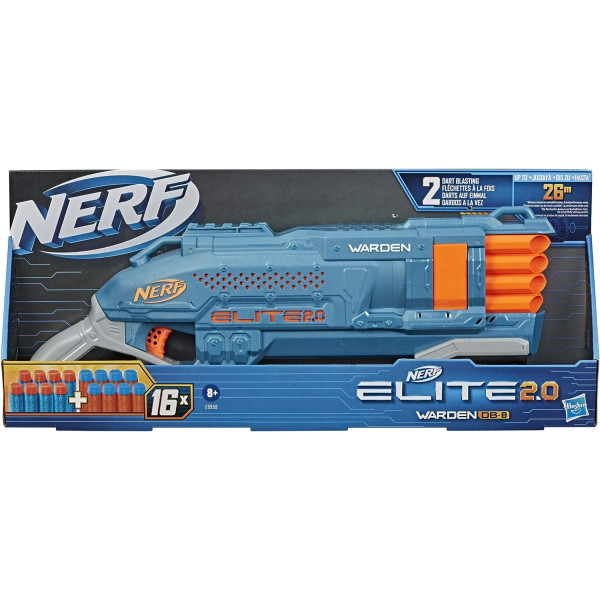 Бластер Нерф Еліт Наглядач Nerf Elite 2.0 Warden DB-8 Blaster Hasbro (E9959)