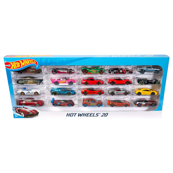 Набір з 20 машинок Хот Вілс Hot Wheels 20 Car Gift Pack в асортименті (H7045)