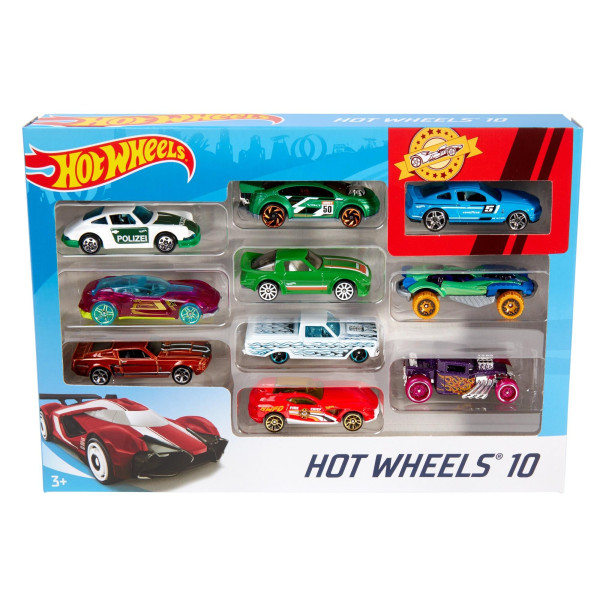 Набір з 10 машинок Хот Вілс в асортименті Hot Wheels 10 Car Gift Pack (54886)