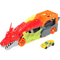 Автовоз транспортер Хот Вілс Паща Дракона Hot Wheels City Dragon Launch Transporter (GTK42)