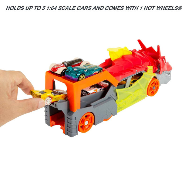Автовоз транспортер Хот Вілс Паща Дракона Hot Wheels City Dragon Launch Transporter (GTK42)