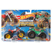 Набір із 2 машинок Хот Вілс Монстер Тракс Hot Wheels Monster Trucks Tri to Cruch Me vs Baja Buster (FYJ64/HLT66)