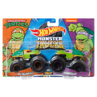 Набір із 2 машинок Хот Вілс Монстер Тракс Hot Wheels Monster Trucks Michelangelo vs Donatello (FYJ64/HNX31)