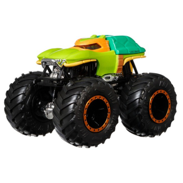 Набір із 2 машинок Хот Вілс Монстер Тракс Hot Wheels Monster Trucks Michelangelo vs Donatello (FYJ64/HNX31)
