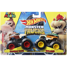 Набір із 2 машинок Хот Вілс Монстер Тракс Hot Wheels Monster Trucks Donkey Kong vs Bowser (FYJ64/HNX23)