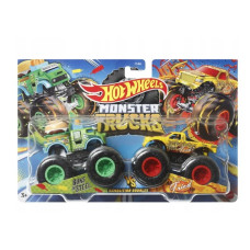 Набір із 2 машинок Хот Вілс Монстер Тракс Hot Wheels Monster Trucks Buns of Steel vs All Fried Up (FYJ64/HCT64)