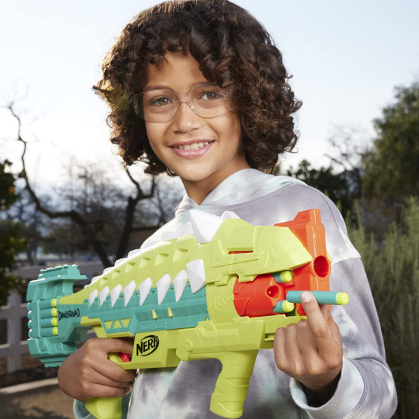 Бластер Нерф Діно Сквад Армострайк Nerf DinoSquad Armorstrike Dart Blaster Hasbro (F5855)