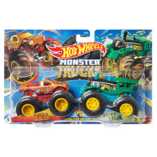 Набір із 2 машинок Хот Вілс Монстер Тракс Hot Wheels Monster Trucks Spur Moment vs Loco Punk (FYJ64/HLT63)