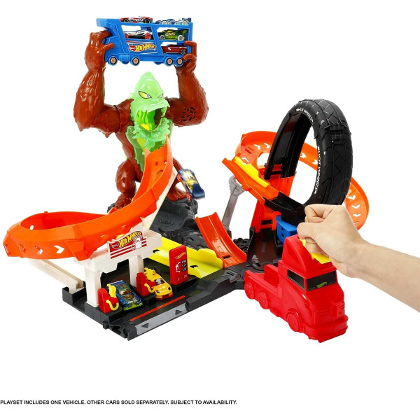 Трек Хот Вілс Атака токсичної горили ​Hot Wheels Track Set City Toxic Gorilla (HBY95)