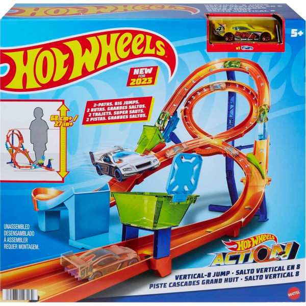 Трек Хот Вілс Вертикальна вісімка ​Hot Wheels Track Set with Figure-8 Jump (HMB15)
