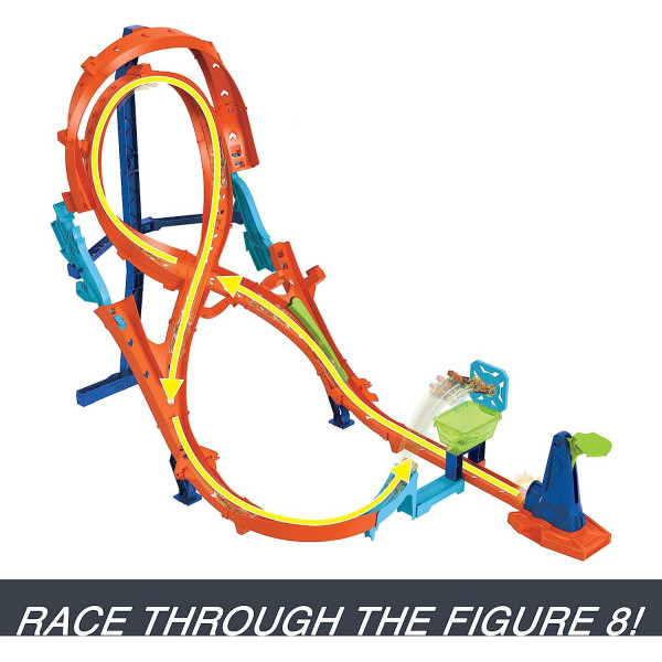 Трек Хот Вілс Вертикальна вісімка ​Hot Wheels Track Set with Figure-8 Jump (HMB15)