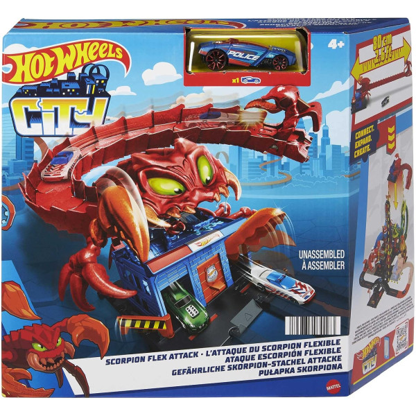 Игровой набор Хот Вілс Атака Скорпіона Hot Wheels City Scorpion Flex Attack Track Set (HDR32)