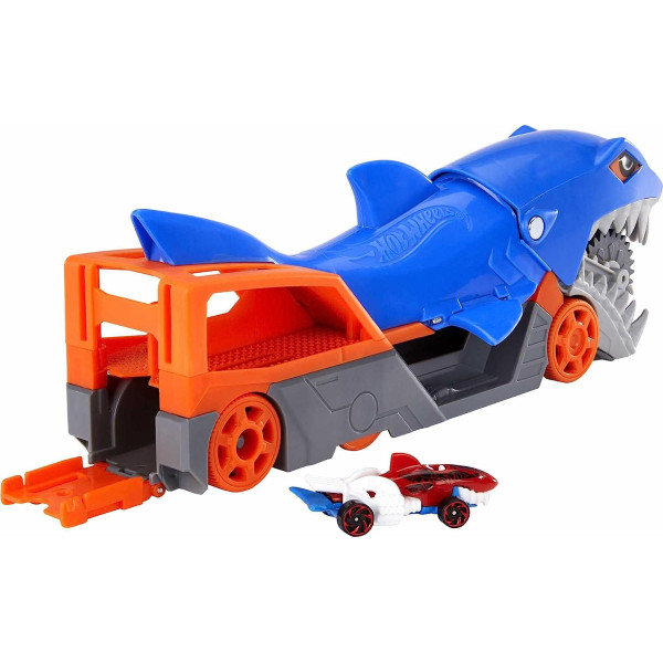 Автовоз транспортер Хот Вілс Паща Акули Hot Wheels Shark Chomp Transporter (GVG36)