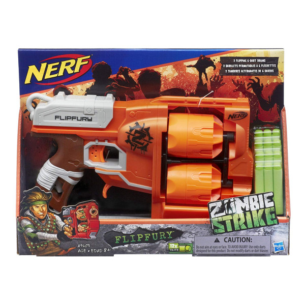 Бластер Нерф Зомбі Страйк Переворот Nerf Zombie Strike FlipFury Blaster Hasbro (A9603)
