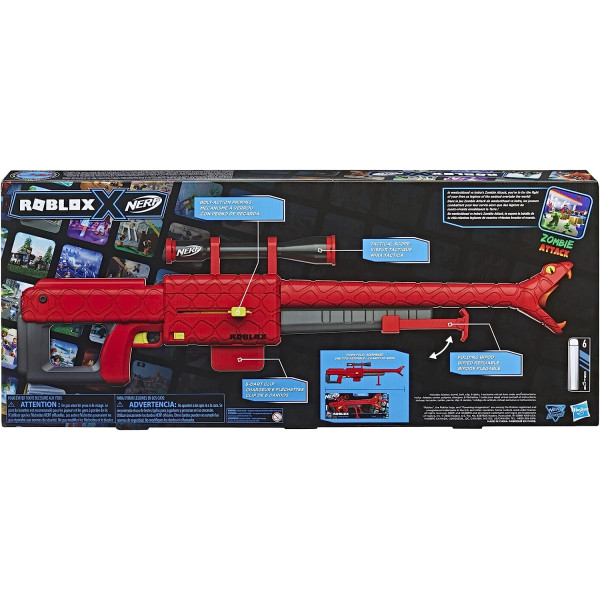 Бластер Нерф Роблокс Гадюка Nerf Roblox Zombie Attack Viper Strike Sniper-Inspired Blaster Hasbro (F5483)