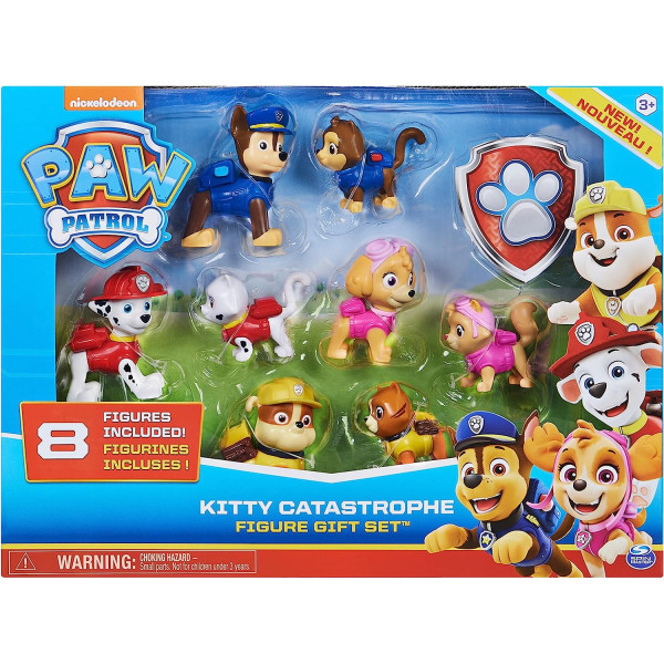 Набір із 8 фігурок Щенячий патруль Кітті Катастрофа Paw Patrol Kitty Catastrophe Gift Set 8 Collectible Toy (6058521)