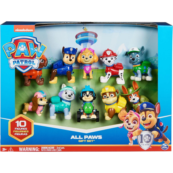 Набір з 10 фігурок Щенячий патруль Paw Patrol 10th Anniversary All Paws On Deck Figures Gift Pack (6065255)