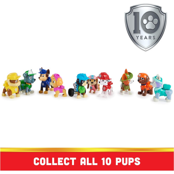 Набір з 10 фігурок Щенячий патруль Paw Patrol 10th Anniversary All Paws On Deck Figures Gift Pack (6065255)