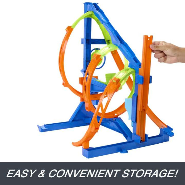 Трек Хот Вілс Потрійна петля Hot Wheels Corkscrew Triple Loop Track Set (HMX41)