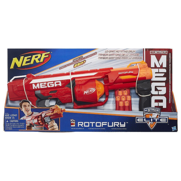 Бластер Нерф Мега Ротоф'юрі Nerf Mega RotoFury Blaster Hasbro (B1269)