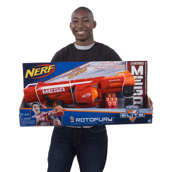Бластер Нерф Мега Ротоф'юрі Nerf Mega RotoFury Blaster Hasbro (B1269)