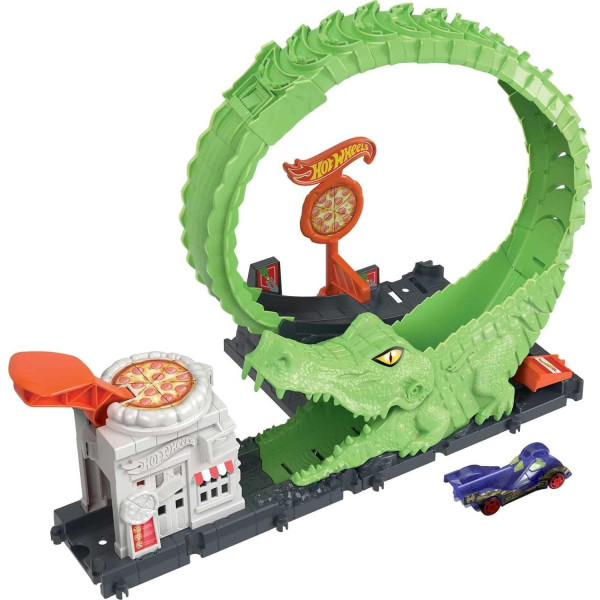 Трек Хот Вілс Атака Алігатора Hot Wheels Track Set Gator Loop Attack (HKX39)