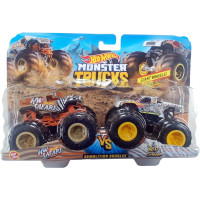 Набір із 2 машинок Хот Вілс Монстер Тракс Hot Wheels Monster Trucks HW Safari vs Wild Streak (FYJ64/HNX26)