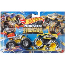 Набір із 2 машинок Хот Вілс Монстер Тракс Hot Wheels Monster Trucks Haul Y'all vs Taxi (FYJ64/HLT67)