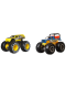 Набір із 2 машинок Хот Вілс Монстер Тракс Hot Wheels Monster Trucks Haul Y'all vs Taxi (FYJ64/HLT67)