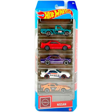 Набір з 5 машинок Хот Вілс Hot Wheels Nissan 5-Pack (HLY73)