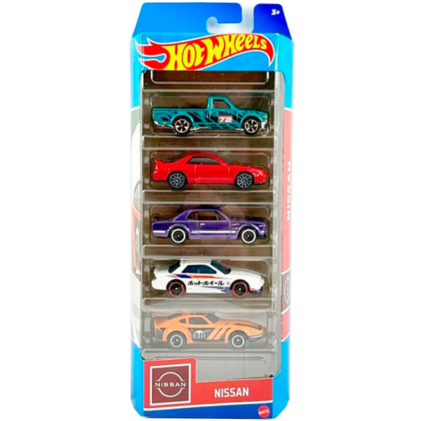 Набір з 5 машинок Хот Вілс Hot Wheels Nissan 5-Pack (HLY73)