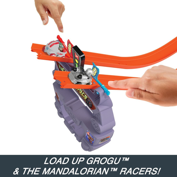 Трек Хот Вілс Зоряні війни Великі Перегони Грогу Hot Wheels RacerVerse Star Wars Grogu & Mandalorian (HPL32)