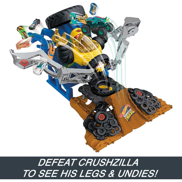 Ігровий набір Хот Вілс Монстер Тракс Арена Атака Крашзіли Hot Wheels Monster Trucks Arena Smashers Mega-Wrex vs Crushzilla (HPR47)