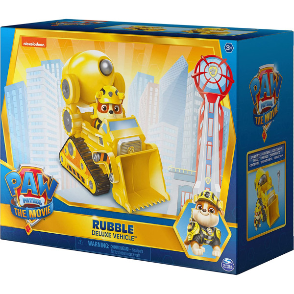Щенячий патруль Бетонозмішувач Здорованя Paw Patrol Rubble’s Deluxe Movie Transforming Car Spin Master (6061928)