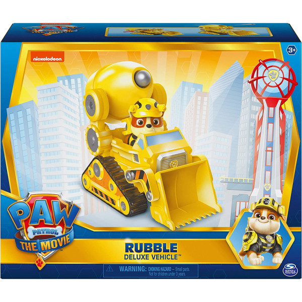 Щенячий патруль Бетонозмішувач Здорованя Paw Patrol Rubble’s Deluxe Movie Transforming Car Spin Master (6061928)