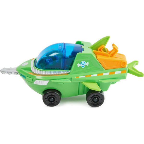 Щенячий патруль Аква автомобіль трансформер Роккі Paw Patrol Aqua Pups Rocky Transforming Sawfish Vehicle Spin Master (6066421)