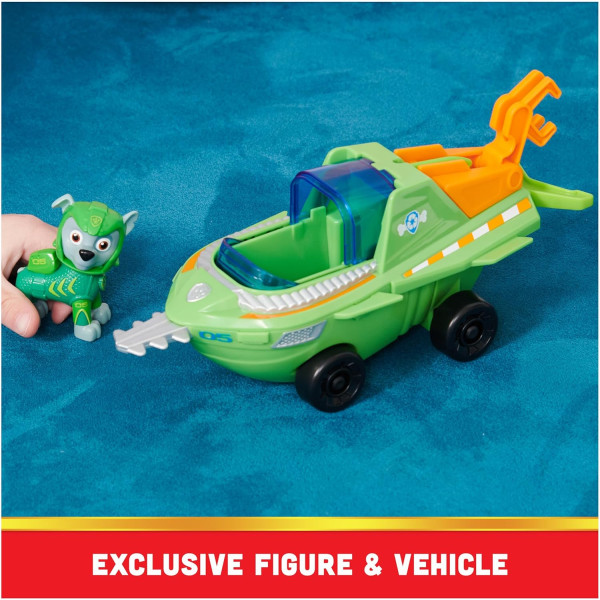 Щенячий патруль Аква автомобіль трансформер Роккі Paw Patrol Aqua Pups Rocky Transforming Sawfish Vehicle Spin Master (6066421)