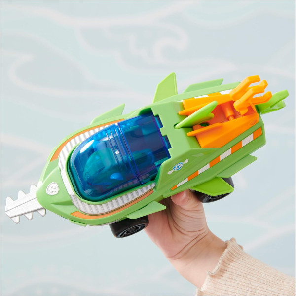 Щенячий патруль Аква автомобіль трансформер Роккі Paw Patrol Aqua Pups Rocky Transforming Sawfish Vehicle Spin Master (6066421)