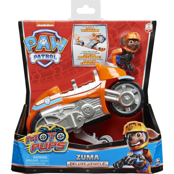 Щенячий патруль мотоцикл Зуми Paw Patrol Moto Pups Zuma’s Deluxe Pull Back Motorcycle Vehicle Spin Master (6060544)