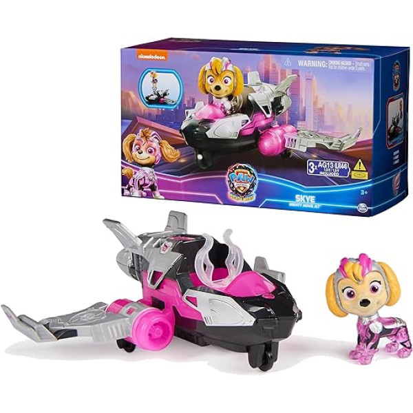 Щенячий патруль Могутні цуценята Мегакіно Літак Скай Paw Patrol The Mighty Movie Airplane Skye Mighty Pups Spin Master (6067483)