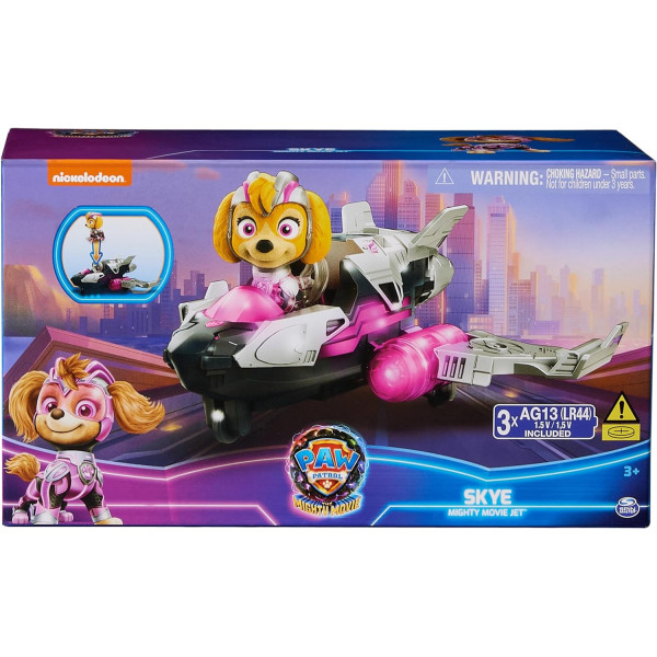 Щенячий патруль Могутні цуценята Мегакіно Літак Скай Paw Patrol The Mighty Movie Airplane Skye Mighty Pups Spin Master (6067483)