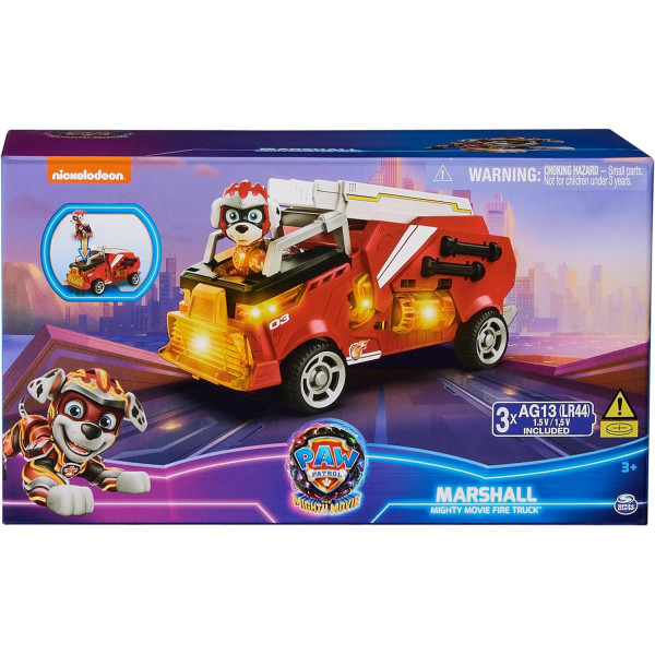 Щенячий патруль Могутні цуценята Мегакіно Пожежне авто Маршалла Paw Patrol The Mighty Movie Firetruck Marshall Mighty Pups Spin Master (6067482)