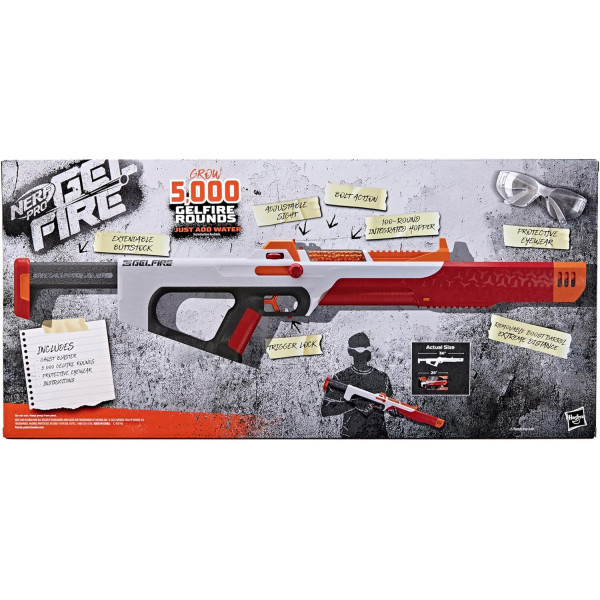 Бластер Нерф Про Гельфайр Привід Nerf Pro Gelfire Ghost Bolt Action Blaster Hasbro (F7632)
