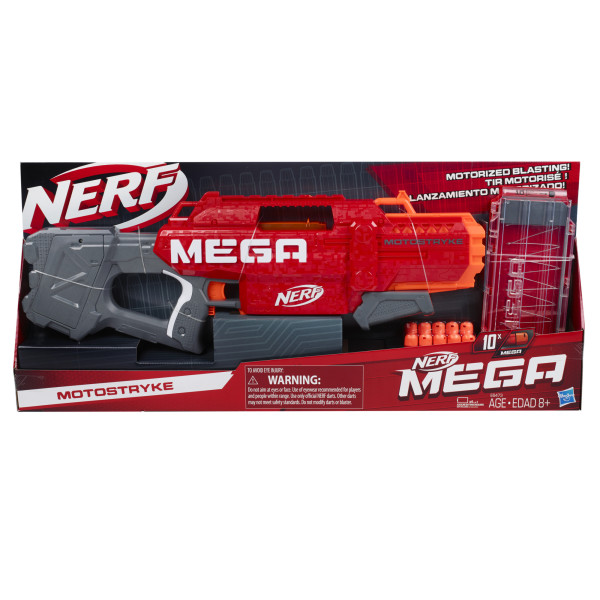 Бластер Нерф Мега Мотострайк Nerf Mega Motostryke Motorized Blaster Hasbro (E6473)