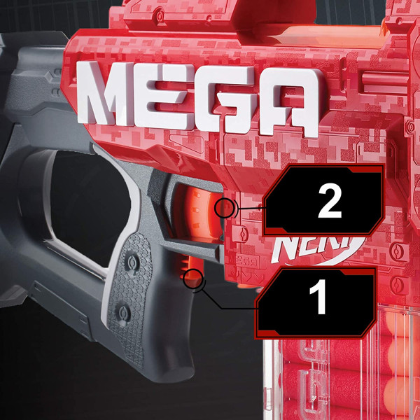 Бластер Нерф Мега Мотострайк Nerf Mega Motostryke Motorized Blaster Hasbro (E6473)